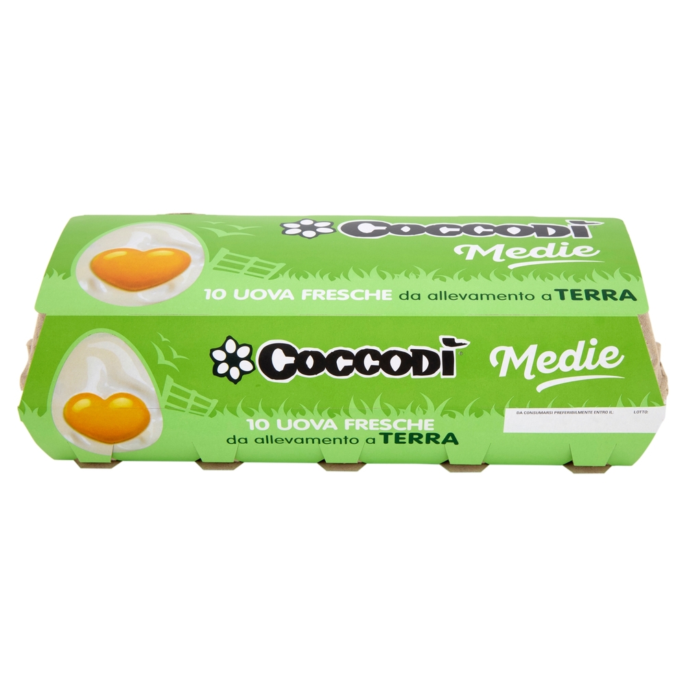 Coccodì Medie 10 Uova Fresche da allevamento a Terra